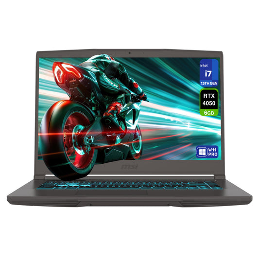 MSI Thin 15 Gaming Laptop, Core i7-13620H, 15.6” FHD (1920x1080) 144Hz, RTX 4050