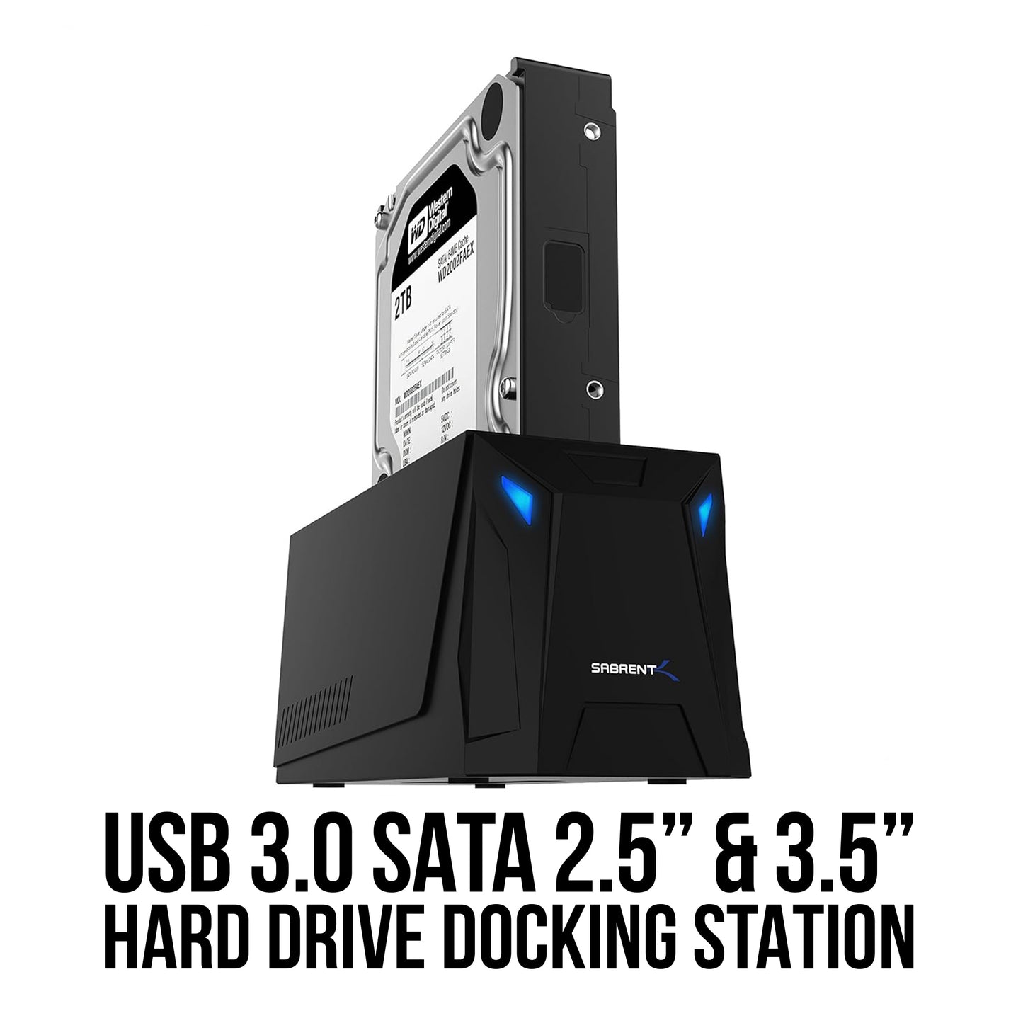 SABRENT USB 3.0 Tool Free Enclosure for 2.5” and 3.5” Internal SATA Hard Drives (Used-Very Good)