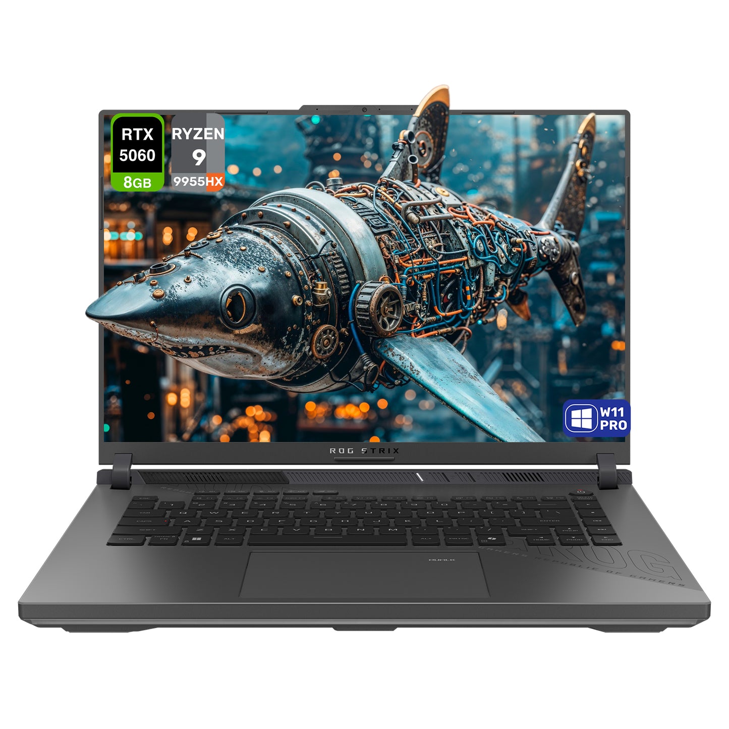 ASUS ROG Strix G16 Gaming Laptop, Ryzen 9-9955HX, 16" WUXGA (1920x1200) 165Hz RTX 5060