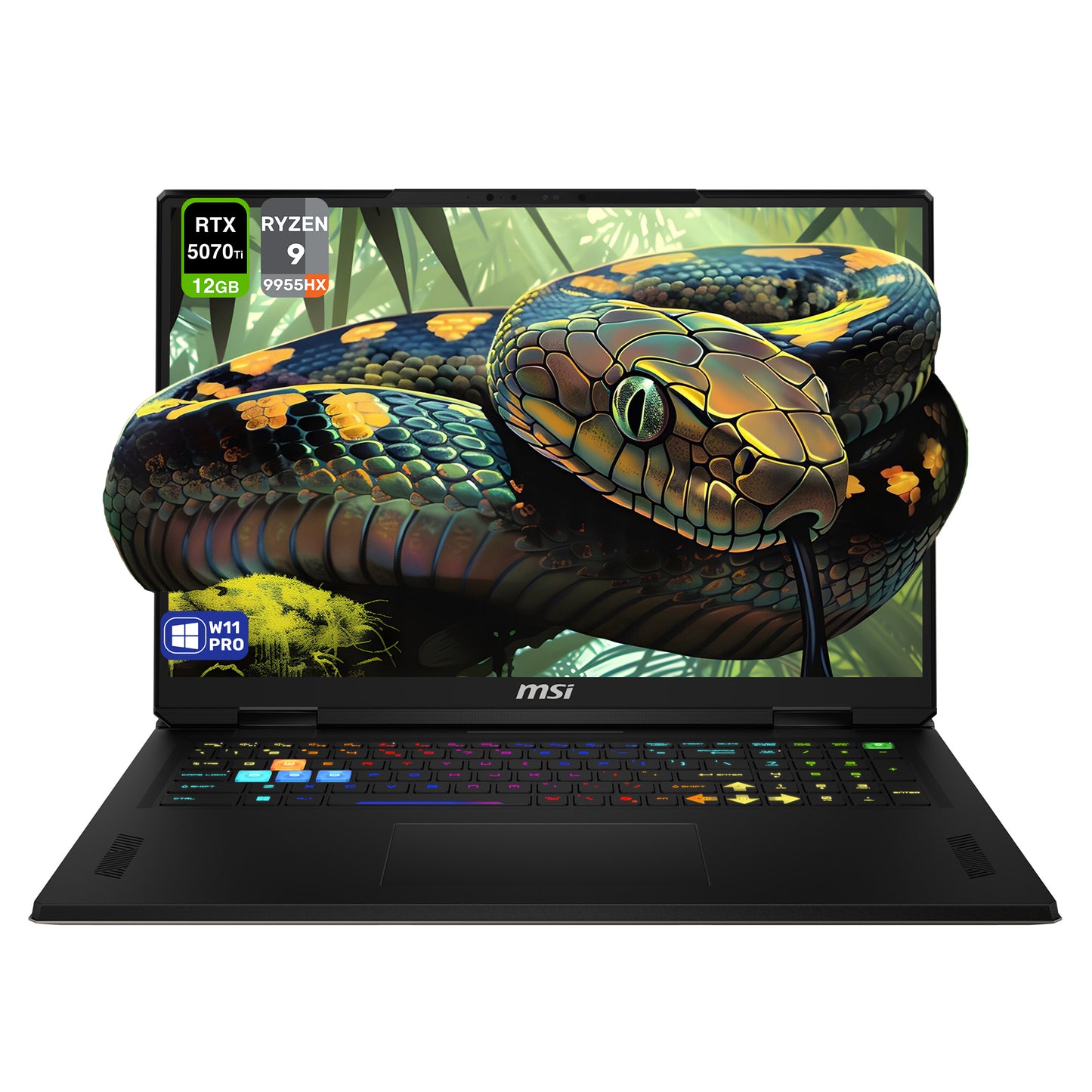 MSI VECTOR A18 HX Gaming Laptop, Ryzen 9-9955, 18" QHD+ (2560x1600) 240Hz RTX 5070Ti, W11 Pro (Used-Like New)