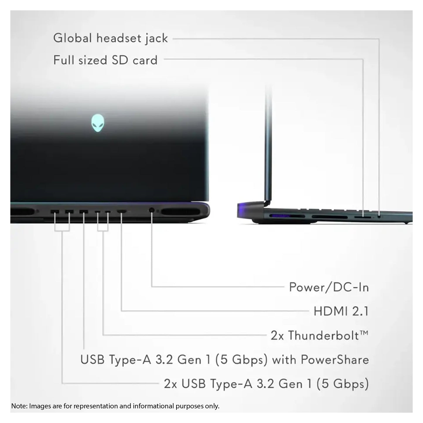 Alienware Area 51 Gaming Laptop, Ultra 9-275HX, 16" WQXGA (2560x1600) 240Hz,RTX 5070 Ti