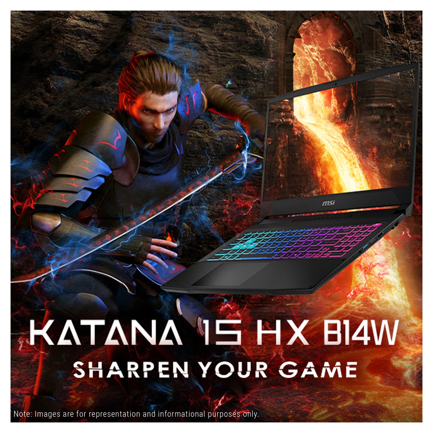 MSI Katana 15 HX Gaming Laptop, i7-14650HX, 15.6" QHD (2560x1440) 165Hz, RTX 5070