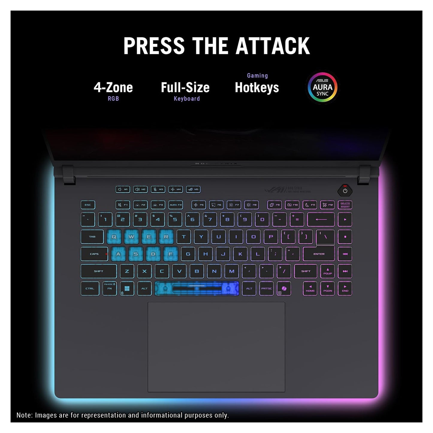 ASUS ROG Strix G16 Gaming Laptop, i5-13450HX, 16” FHD+ (1920x1200), RTX 5050