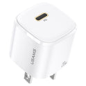 Usams USB C Charger, 20W USB-C PD Wall Charger, White