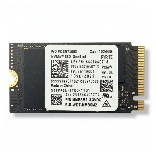 Western Digital PC SN7100S NVMe 2242 SSD 1024GB Gen 4x4 SDFPMSL-1T00-1101